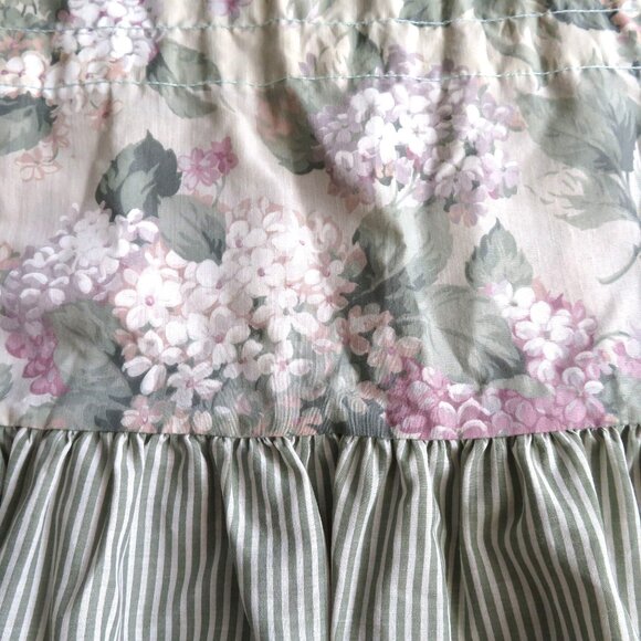 Vintage 90s Martha Stewart Floral Valance Strip Ruffle 14 x 58 Cottage Shabby - Picture 8 of 9